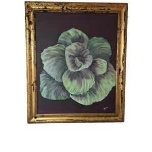 Painting on canvas acrylic paint old wooden frame